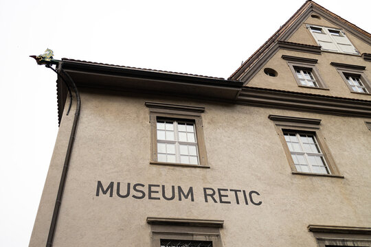 chur, graubuenden, switzerland- 25 10 2025: the museum retic in chur graubuenden
