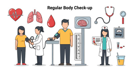 Visualizing Comprehensive Health Check-ups Medical Professionals Performing Diagnostic Screenings and Preventative Care for Optimal Wellness