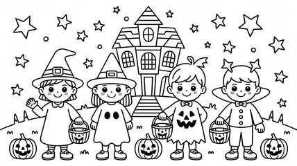 back to school children drawing