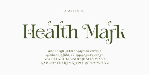 Typography beauty fashion elegant minimalist serif italic fonts decorative wedding vintage retro logos. Minimal luxury font alphabet logo. Vector illustration