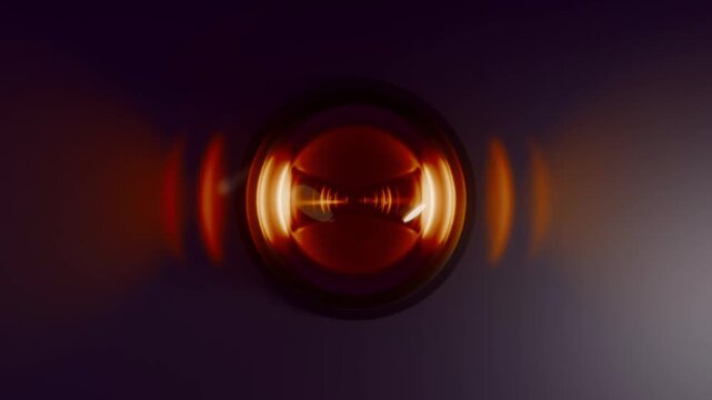 moderne Alarmsirene mit heller oranger Signalleuchte - Gefahr und Sicherheit, Warnung f&uuml;r Risiko, Notfall und Schutzsysteme, moderner Sicherheitsumgebung, Technologie, Hilfe, Rettung, Einbruch, Feuer