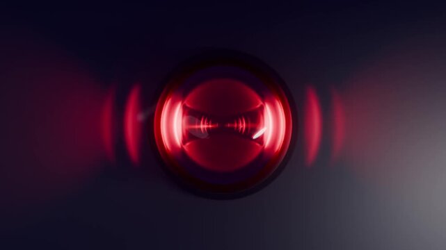 moderne Alarmsirene mit heller roter Signalleuchte - Gefahr und Sicherheit, Warnung f&uuml;r Risiko, Notfall und Schutzsysteme in moderner Sicherheitsumgebung, Technologie, Hilfe, Rettung, Einbruch, Feuer