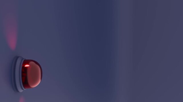 moderne Alarmsirene mit heller roter Signalleuchte - Gefahr und Sicherheit, Warnung f&uuml;r Risiko, Notfall und Schutzsysteme in moderner Sicherheitsumgebung, Technologie, Hilfe, Rettung, Einbruch, Feuer