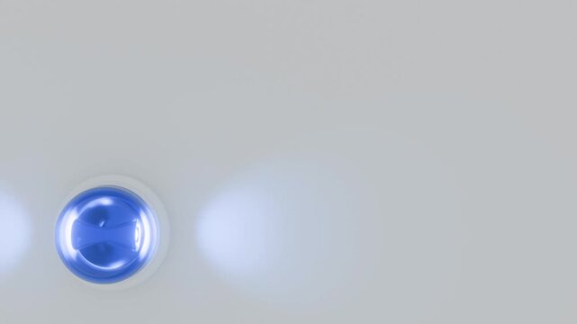 moderne Alarmsirene mit heller blauer Signalleuchte - Gefahr und Sicherheit, Blaulicht, Warnung f&uuml;r Risiko, Notfall und Schutzsysteme in moderner Sicherheitsumgebung, Technologie, Hilfe, Rettung