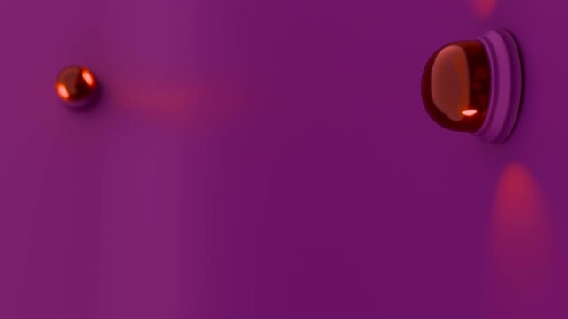 moderne Alarmsirene mit heller roter Signalleuchte - Gefahr und Sicherheit, Warnung f&uuml;r Risiko, Notfall und Schutzsysteme in moderner Sicherheitsumgebung, Technologie, Hilfe, Rettung
