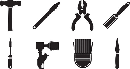 A Collection of Hand Tools and Crafting Implements for DIY Projects and Repairs