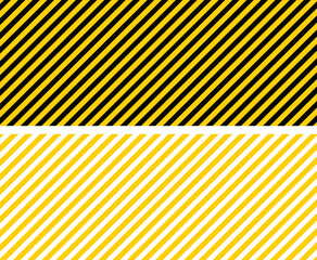 The abstract black and yellow striped background provides a seamless vector texture and industrial pattern for a vibrant design