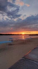 Obraz premium sunset on the beach