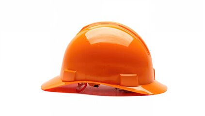 Fototapeta premium Construction Helmet isolated on white background, safety equipment focus