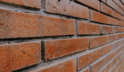 Brick wall background close up.