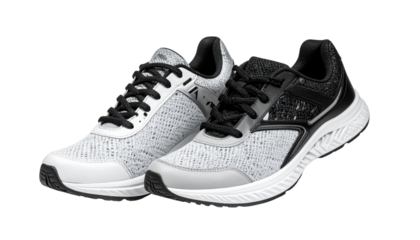 Indoor Running Shoes Bundle with Two Variations Isolated on Transparent Background