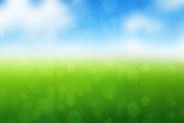 Obraz premium abstract green sky blue and white background with blurry lights, colorful blur gradient background for poster, wallpaper, card etc.