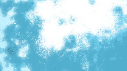 Abstract Blue Watercolor Grunge Stain Texture Background