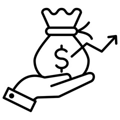 Investment Outline Icon