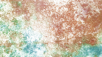Colored Grunge And Rust Stain Distress Texture Overlay