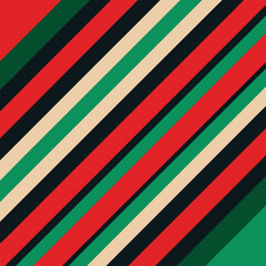 "knitted christmas pattern, green and red geometric zig zag design