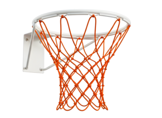 Basketball net isolated on transparent background