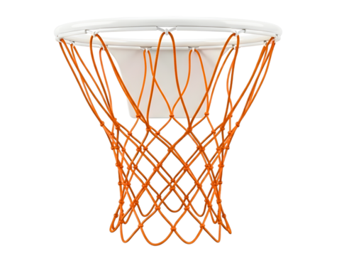 Basketball net isolated on transparent background