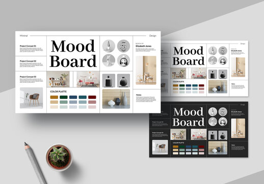 Mood Board Template Layout