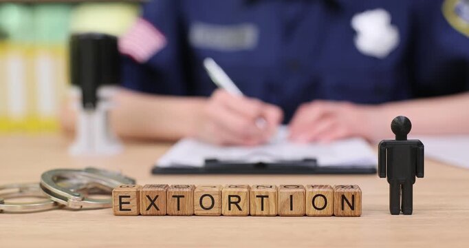 Exploring the concept of extortion in law enforcement settings with visual storytelling