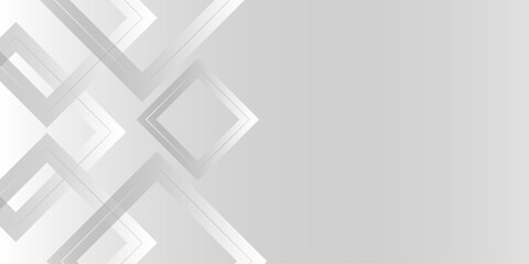Abstract gray gradient geometric triangles shape background.overlap on the gray background with silver color square pattern. creative geometric rectangle pattern texture. vector illustration .