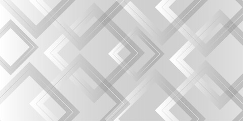 Abstract gray gradient geometric triangles shape background.overlap on the gray background with silver color square pattern. creative geometric rectangle pattern texture. vector illustration .
