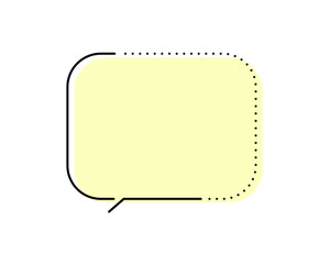 シンプルでおしゃれな破線吹き出し