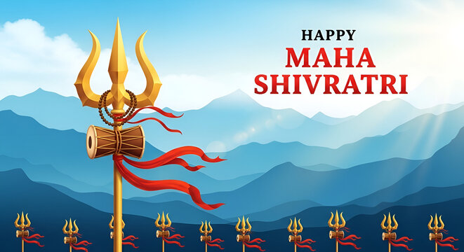 Maha shivratri, trishul of lord shiva background