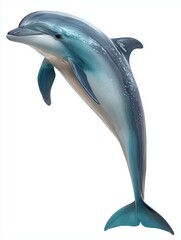 Dolphin's Graceful Leap: Capturing the elegance of a dolphin in mid-air, a breathtaking display of agility and marine grace. 
