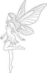 Fairy wings fantasy magical mythical creature ethereal beauty graceful art