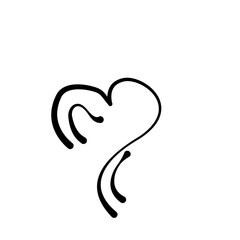 Single Line Heart Drawing – Minimal Romantic Design Elements