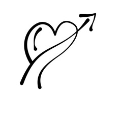 Single Line Heart Drawing – Minimal Romantic Design Elements