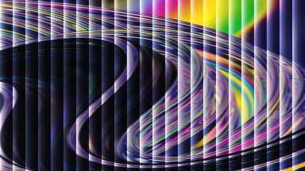 Abstract background with a swirling pattern of purple, blue, and rainbow colors, creating a vibrant and eyecatching design