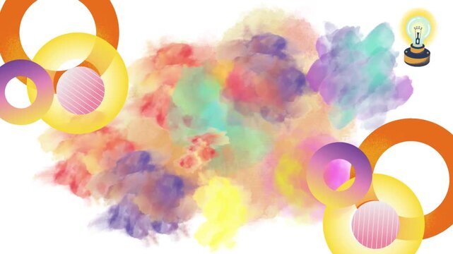 colourful multicoloured clouds background pattern, pastel coloured abstract background for building or constructional purpose, 