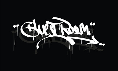 GUEST ROOM graffiti tag style design