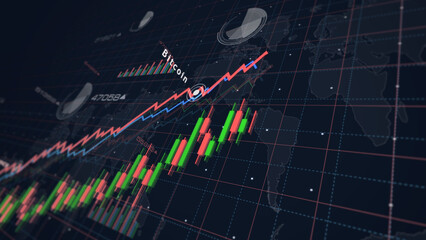 Bitcoin charts and graphs diagram
