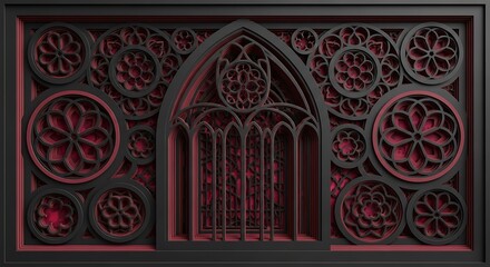 Intricate Gothic Architecture Laser Cut Artwork.