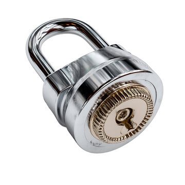 combination lock isolated on white