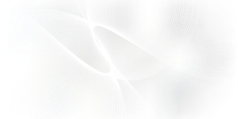 Abstract White Light Streaks and Shapes on a White Background.