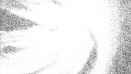 Grunge monochrome stippled texture with elegant wave and ripple movement. Flowing stipple wave texture with gradient halftone particles and grain effect. 