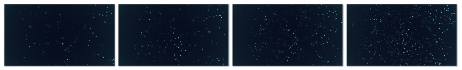 Technology background featuring a dynamic plexus network of glowing teal particles connected by abstract lines. A set of 4 digital science and tech backdrops. 3D render