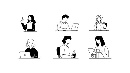 People working on laptops and tablets