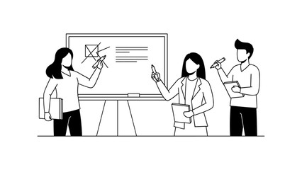 Team of people working on a project