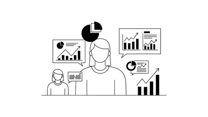 Business analysis with charts