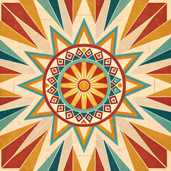 abstract background with sun