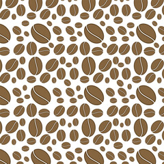 Coffee Bean Pattern Creative Background Design