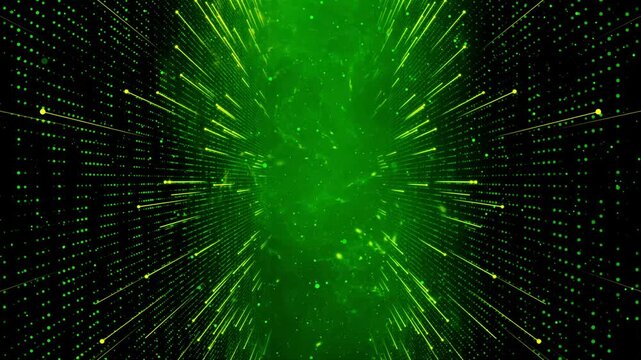 Abstract Digital Global Network Connection Technology Background with Data Flow