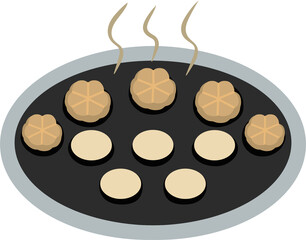 한국 길거리 겨울간식 국화빵