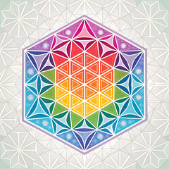 abstract geometric background with triangles