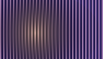Obraz premium PrintAbstract purple vertical stripes with wavy center glow and ribbed 3D texture; modern geometric backdrop for banners, headers, wallpapers